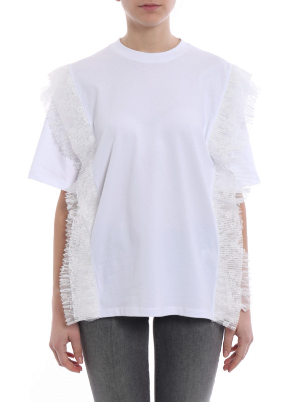 iKRIX m.s.g.m.: t-shirts - Pleated lace inserts over T-shirt