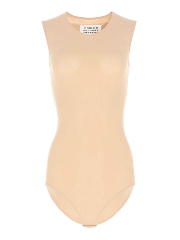 iKRIX Maison Margiela: tops & shirts - Nude-colored sleeveless body