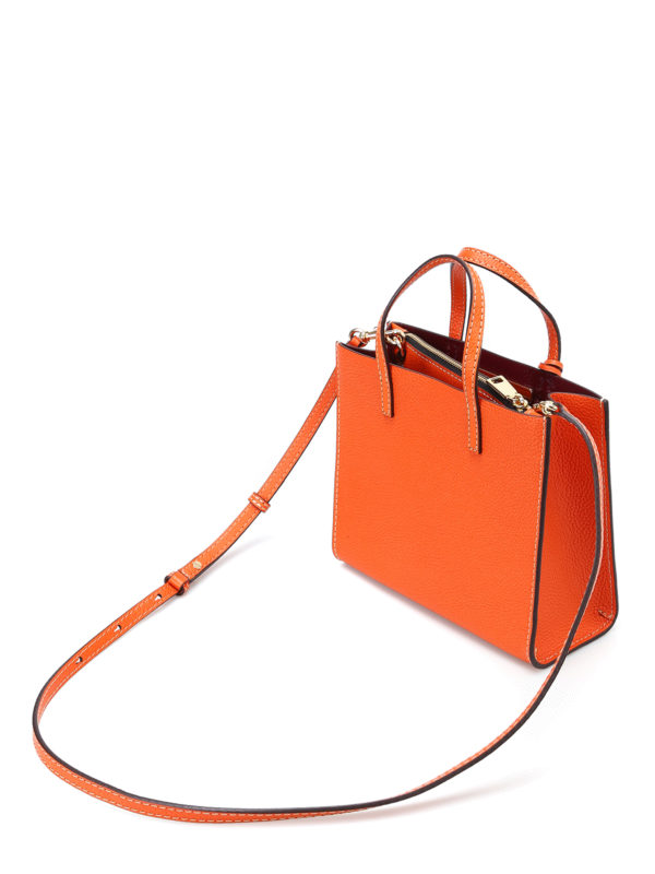 iKRIX MARC JACOBS: cross body bags - Mini Grind mandarin leather bag