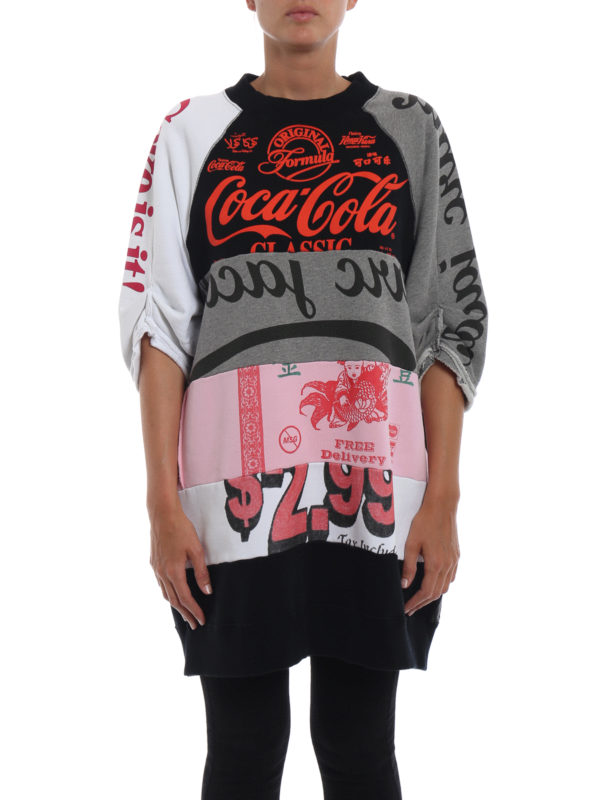 iKRIX MARC JACOBS: Sweatshirts & Sweaters - Coca-Cola® patchwork long sweatshirt