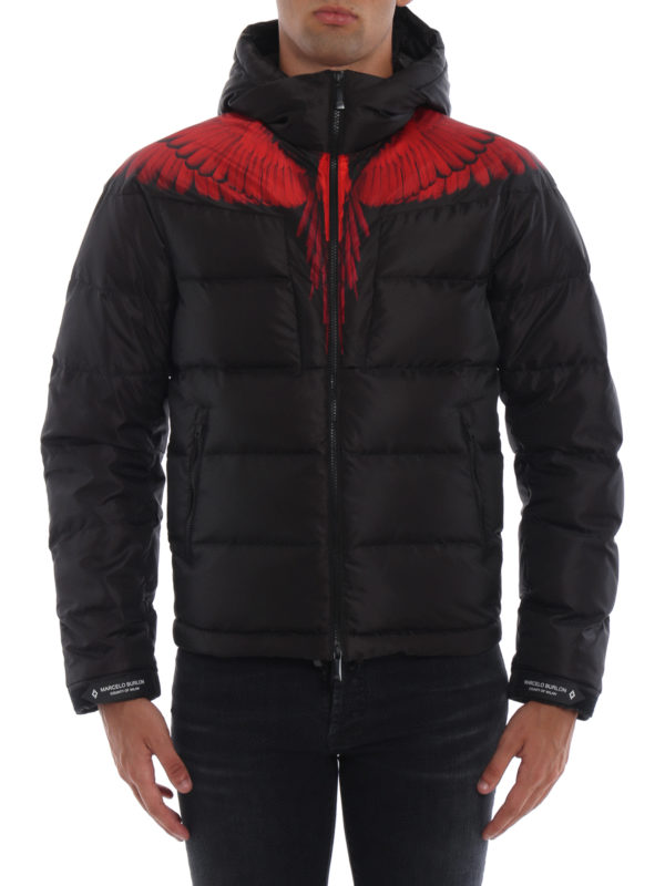 iKRIX Marcelo Burlon: padded jackets - Wings puffer hooded jacket