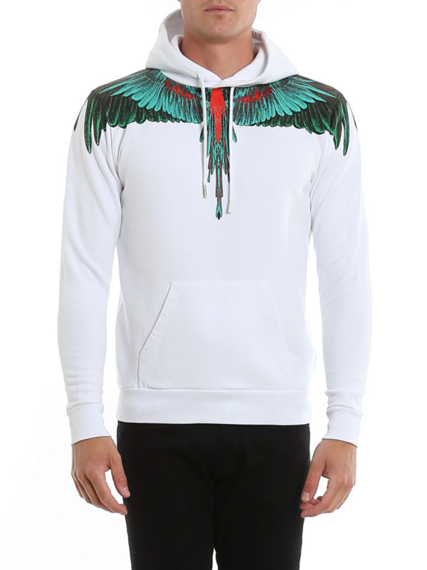 Marcelo Burlon County Of Milan Wood Wings white hoodie