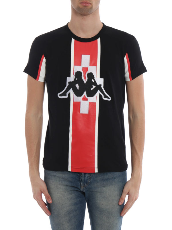 iKRIX Marcelo Burlon: t-shirts - Kappa Stripe jersey T-shirt