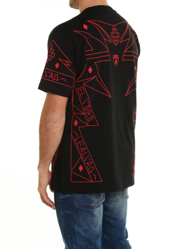 iKRIX Marcelo Burlon: T-shirts - T-Shirt Lamborghini - Schwarz