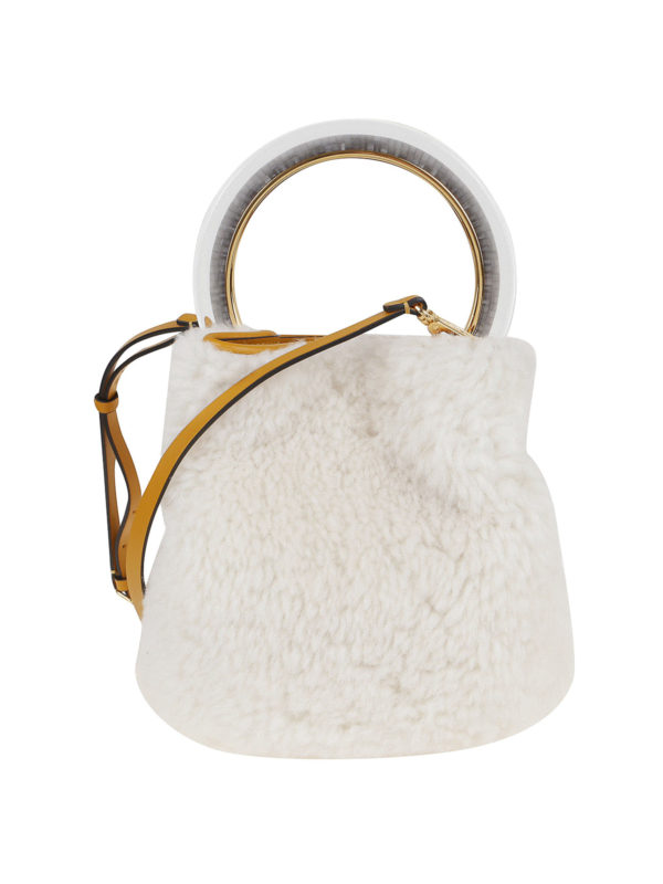 iKRIX Marni: Bucket bags - Pannier shearling bag