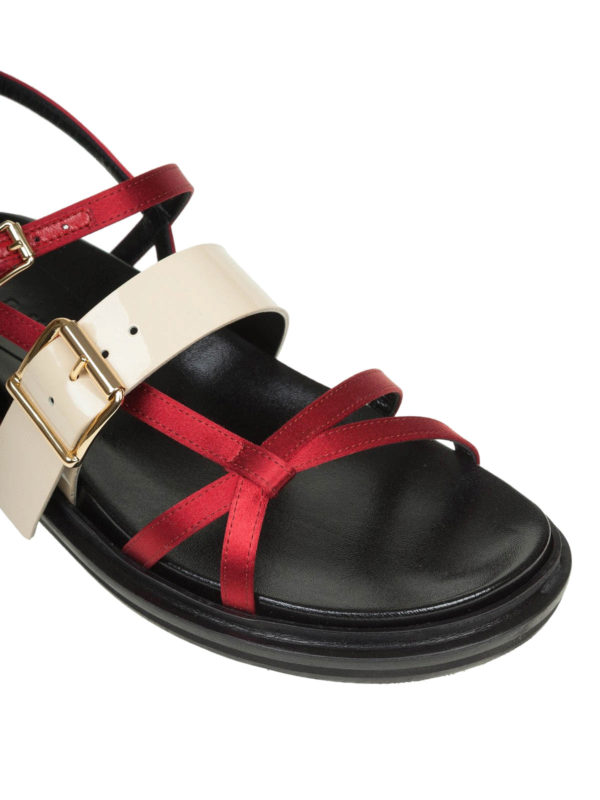 iKRIX Marni: sandals - Two-tone strappy flat sandals