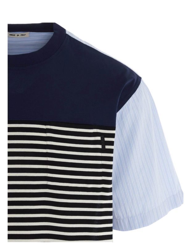 iKRIX Marni: t-shirt - T-shirt Patchwork azzurra