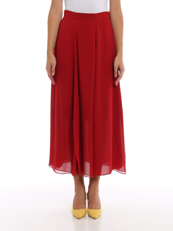 iKRIX Max Mara: Lange Röcke - Langer Rock - Rot