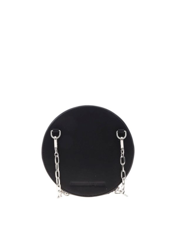 iKRIX McQ Alexander Mcqueen: borse a tracolla - Borsa rotonda nera con borchie