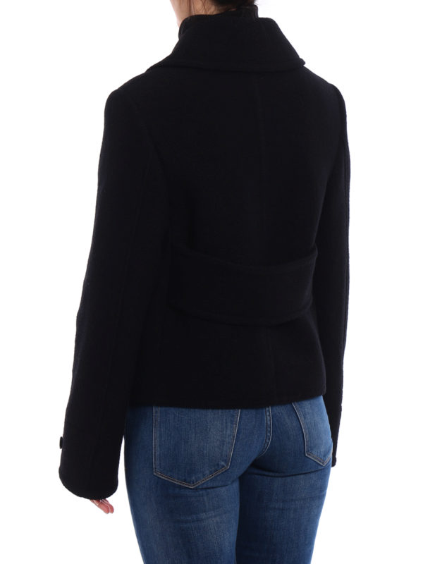 iKRIX MCQ: casual jackets - Wool double-breasted crop pea coat