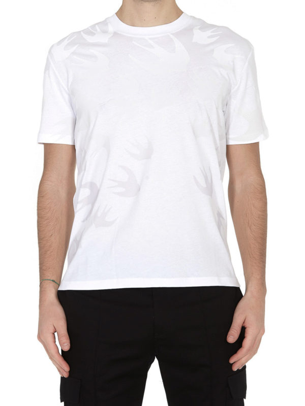 iKRIX MCQ: t-shirt - T-shirt con stampa logo Swallow Degradé