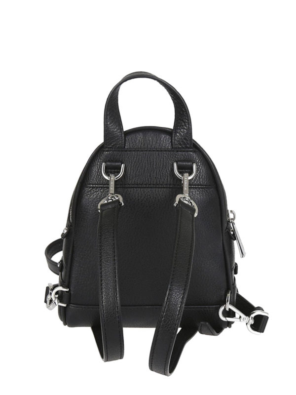 iKRIX MICHAEL KORS: backpacks - Rhea Mini black leather backpack