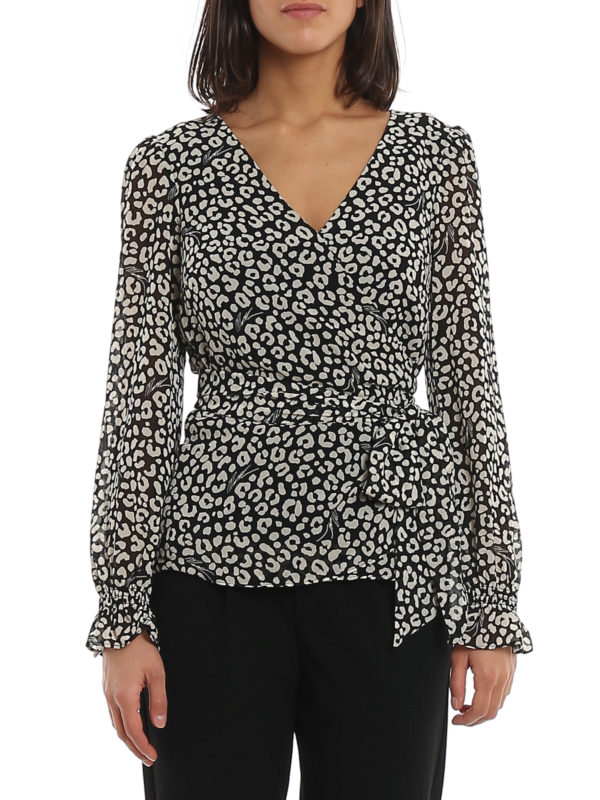 iKRIX MICHAEL KORS: blouses - Bicolor wrap blouse