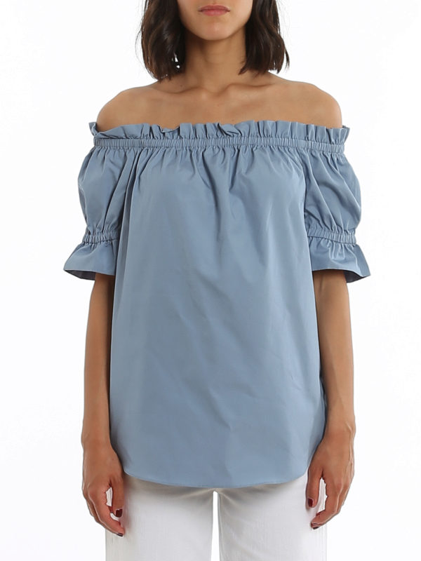 iKRIX MICHAEL KORS: blouses - Poplin off the shoulder top