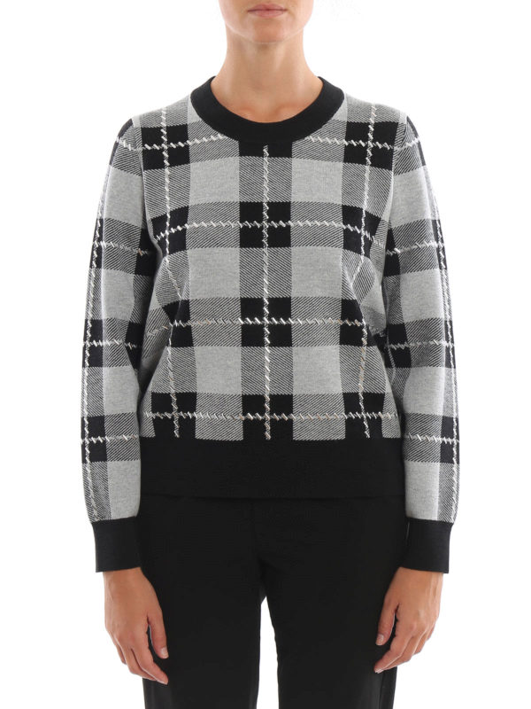 iKRIX MICHAEL KORS: Strickpullover mit Rundhalsausschnitt - Rundhalspullover - Tartan