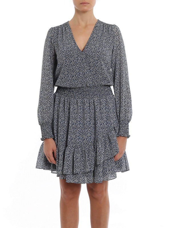 iKRIX MICHAEL KORS: knee length dresses - Patterned flounced dress