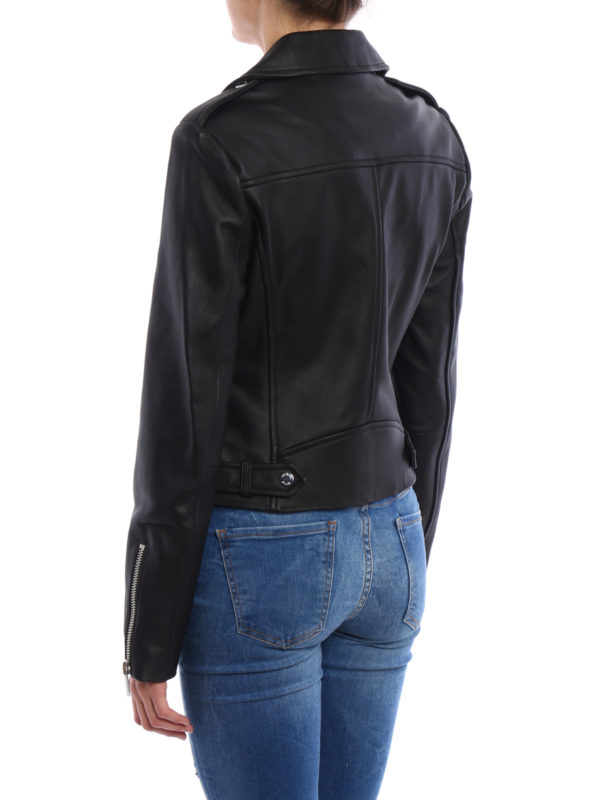 iKRIX MICHAEL KORS: leather jacket - Leather biker jacket