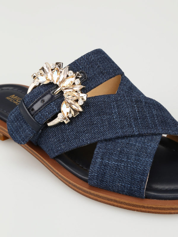 Michael kors denim on sale sandals