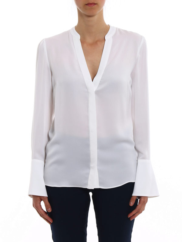 iKRIX MICHAEL KORS: shirts - Flared cuffs silk shirt