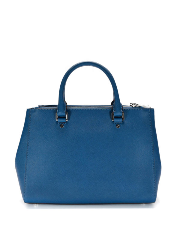 Michael Kors Sutton Saffiano Große Tragetasche Blau 30S4GTVS6L