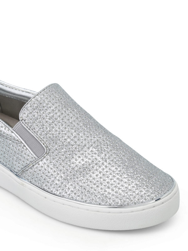 iKRIX MICHAEL KORS: trainers - Kyle silver glitter slip-ons