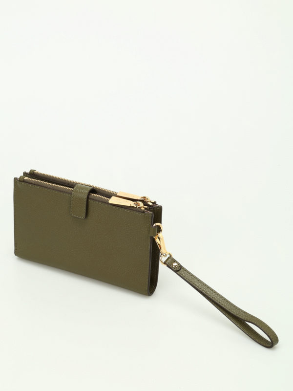 iKRIX MICHAEL KORS: wallets & purses - Adele olive double zip wallet