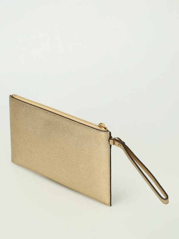 iKRIX MICHAEL KORS: wallets & purses - Wristlet gold flat purse