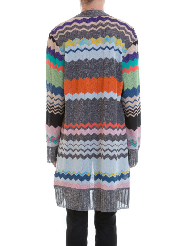 iKRIX MISSONI: cardigans - Chevron pattern open front cardigan
