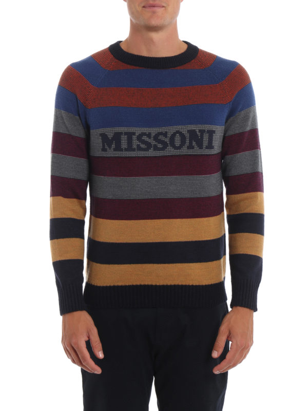 iKRIX MISSONI: Suéteres con cuello pico - Suéter Cuello Redondo - Estampado