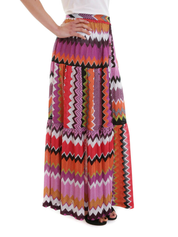 iKRIX MISSONI: Jupes longues - Chevron print maxi skirt