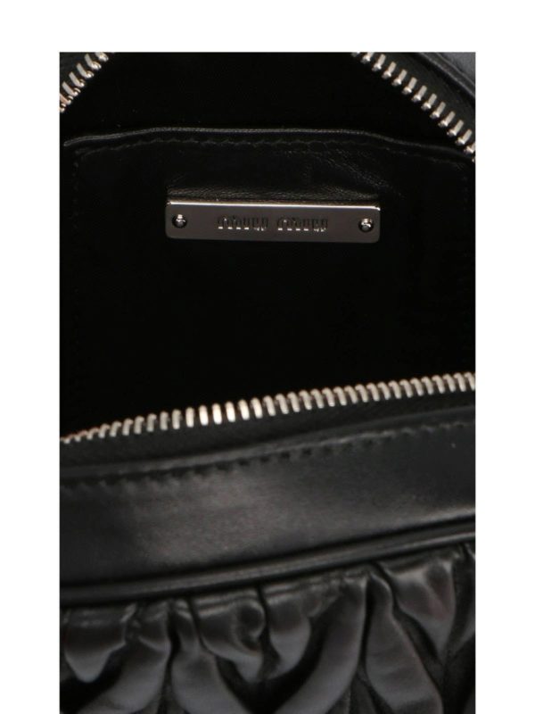 Cross body bags Miu Miu Bandoliera shoulder bag in black