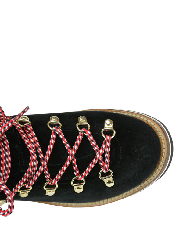 iKRIX MONCLER: ankle boots - Blanche velvet hiking ankle boots