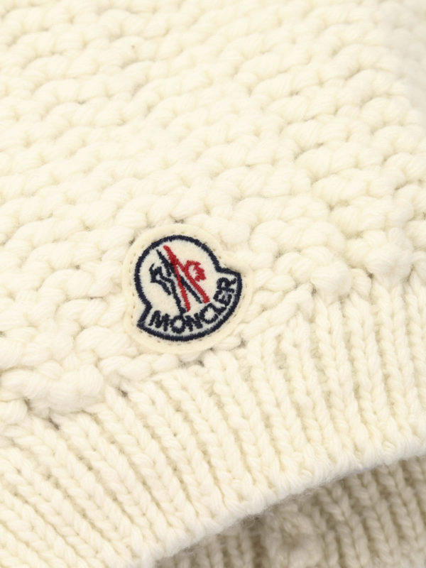 iKRIX MONCLER: beanies - Wool blend fur bobble beanie