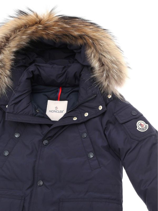 iKRIX MONCLER JR: padded coats - "Yann" blue down jacket