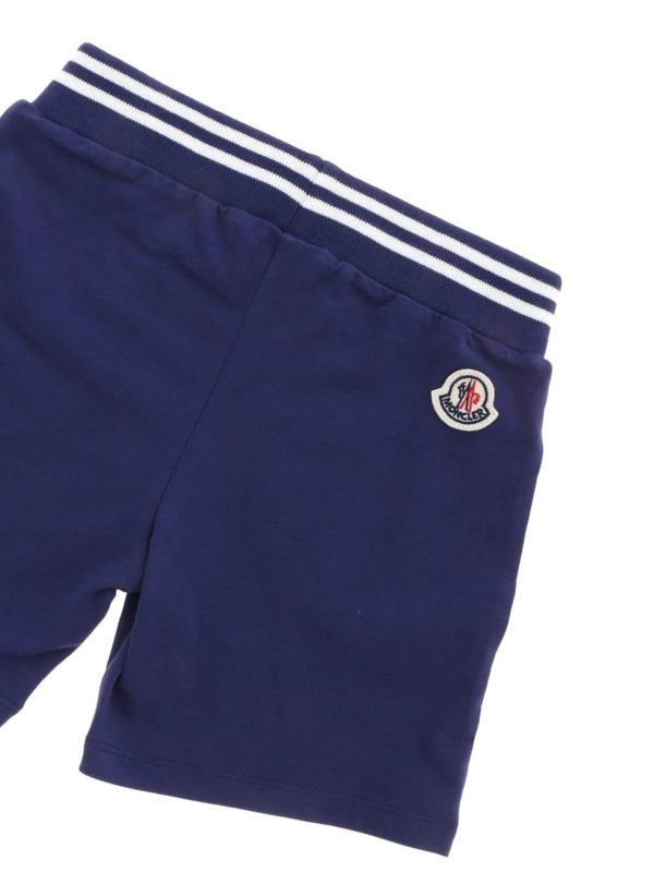 iKRIX MONCLER JR: pantaloni corti e shorts - Bermuda in felpa di cotone blu