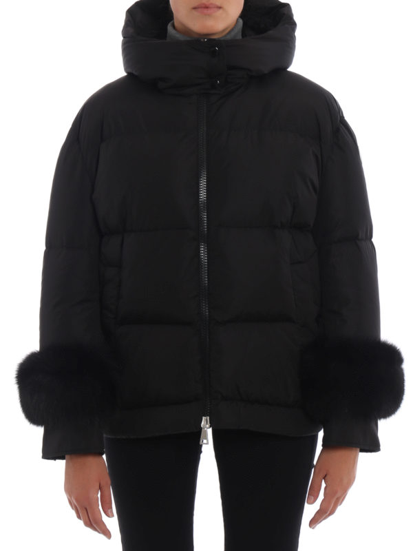 iKRIX MONCLER: padded jackets - Effraie down jacket with fur cuffs