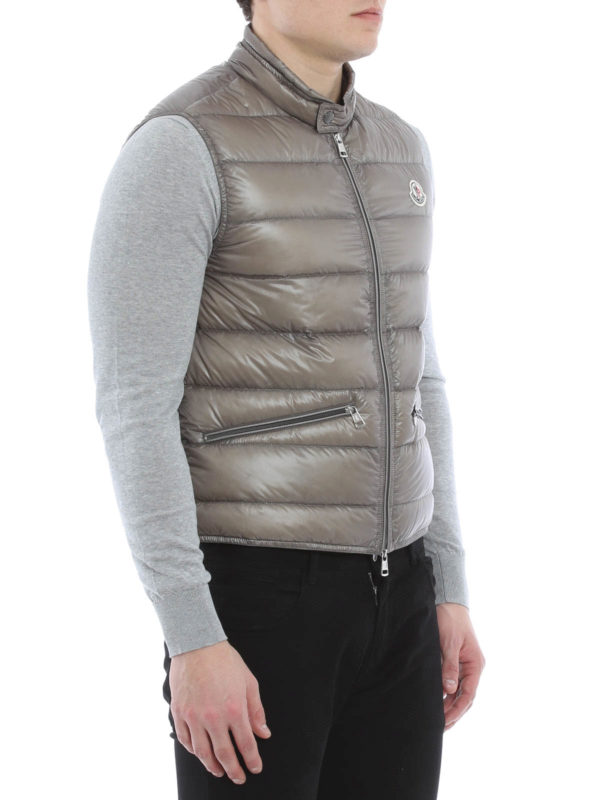 iKRIX MONCLER: Kurze Daunenjacken - Weste Fur Damen - Grau