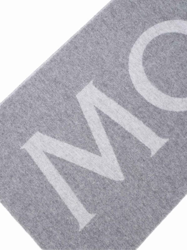 iKRIX MONCLER: scarves - Wool blend logo scarf