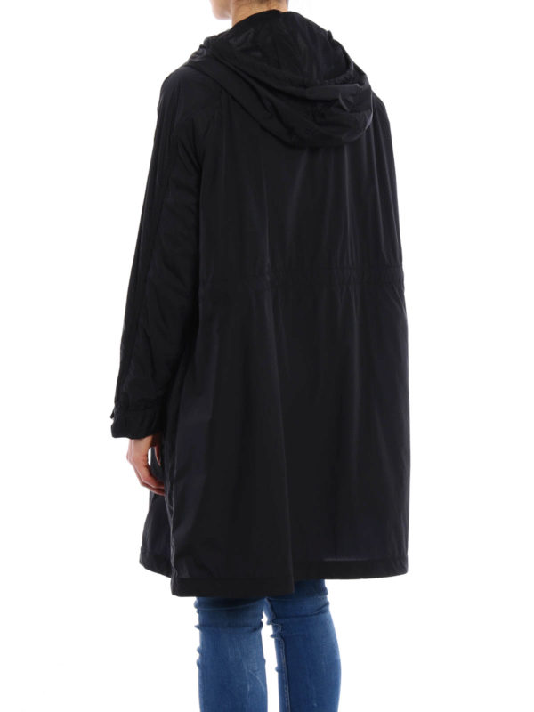 Moncler Ortie hooded nylon coat - Black|C109349113055396L999