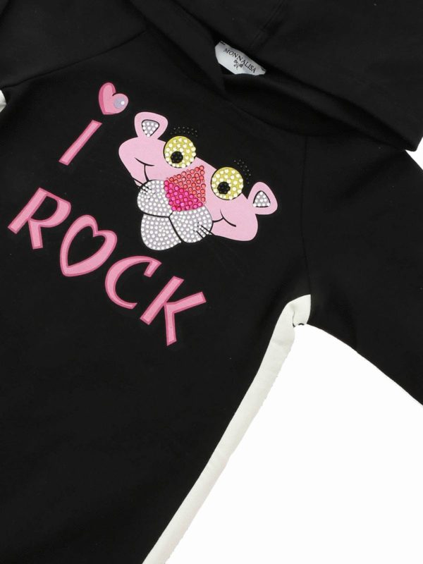 iKRIX MONNALISA: dresses - Black dress with Pink Panther print