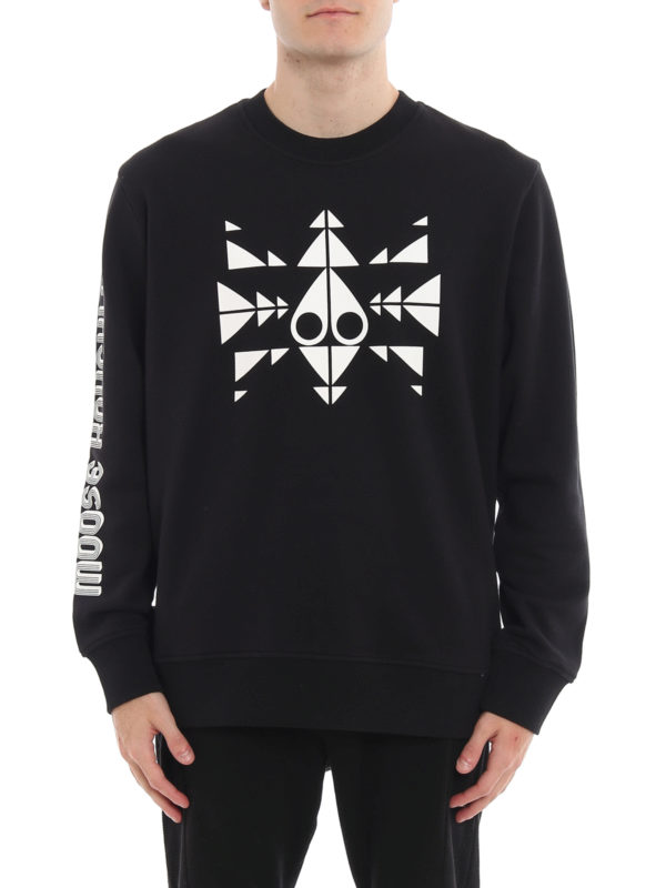 iKRIX MOOSE KNUCKLES: Sweatshirts & Sweaters - Trippy Logo black sweatshirt