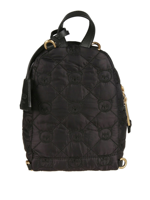 Backpacks Moschino - Teddy Bear embroidered tech fabric backpack -  B762082081555