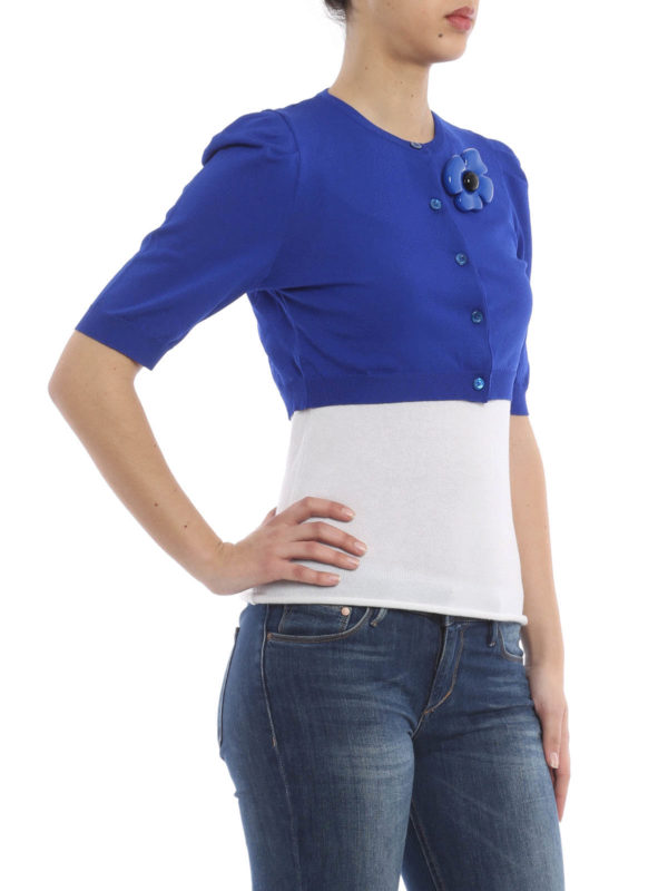 iKRIX Moschino Boutique: cardigans - Short cardigan with flower pin