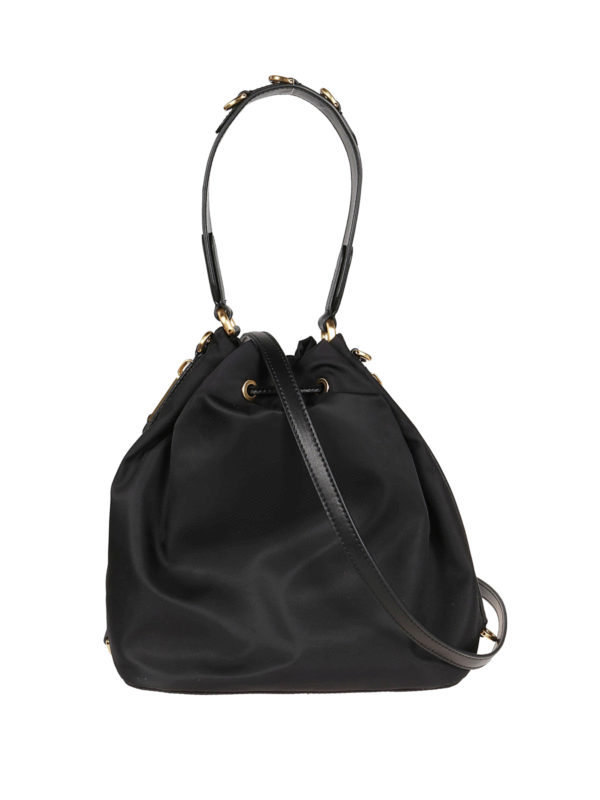 iKRIX MOSCHINO: Bucket bags - Logo lettering nylon bucket bag