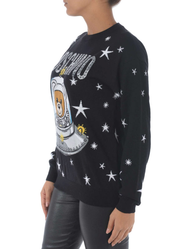iKRIX MOSCHINO: Strickpullover mit Rundhalsausschnitt - Rundhalspullover - Schwarz
