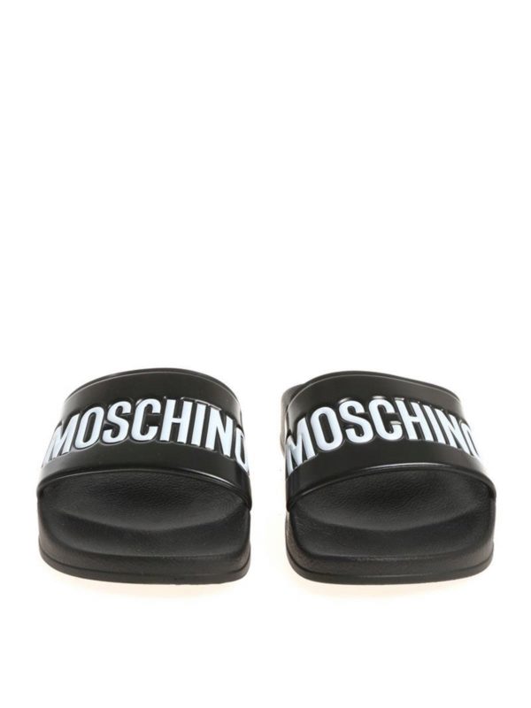 iKRIX MOSCHINO: ciabattine mare - Ciabatta nera con logo