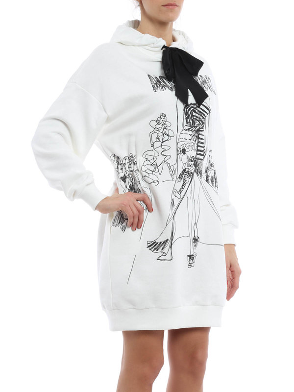 iKRIX MOSCHINO: short dresses - Printed hooded dress