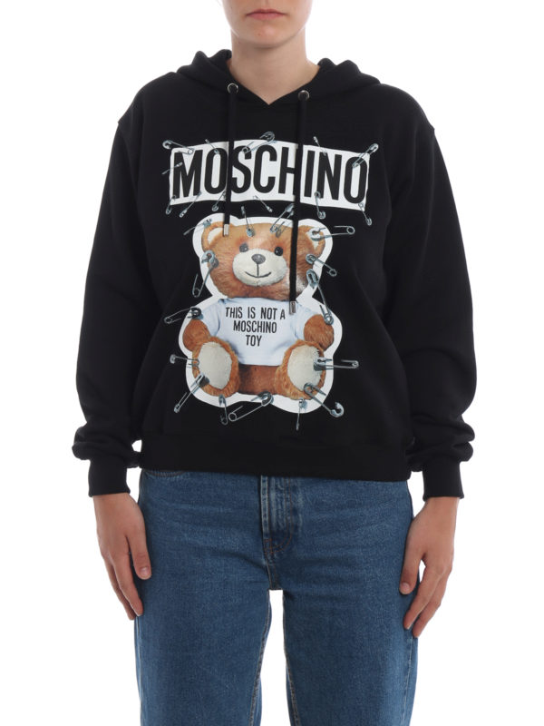 iKRIX MOSCHINO: Sweatshirts & Sweaters - This is not a Moschino toy black hoodie