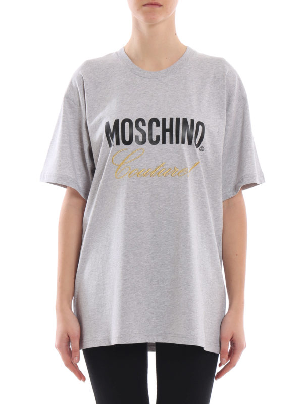 MOSCHINO COUTURE グレー Tシャツ MOSCHINO モスキーノ Tシャツ M 