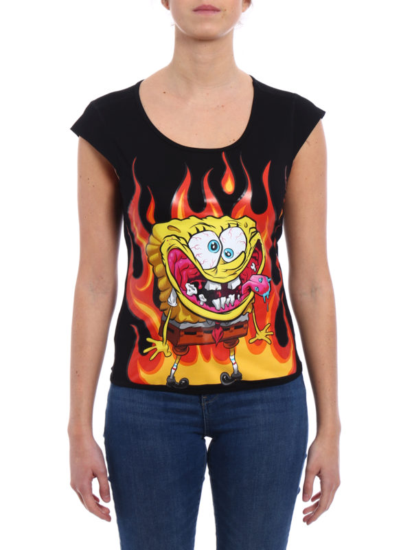 iKRIX MOSCHINO: t-shirts - SpongeBob print jersey T-shirt